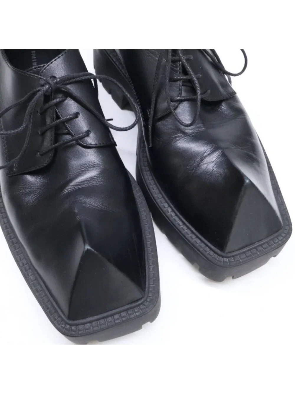 Balenciaga Rhino Square Hapi Ramid Toe Derby Shoes